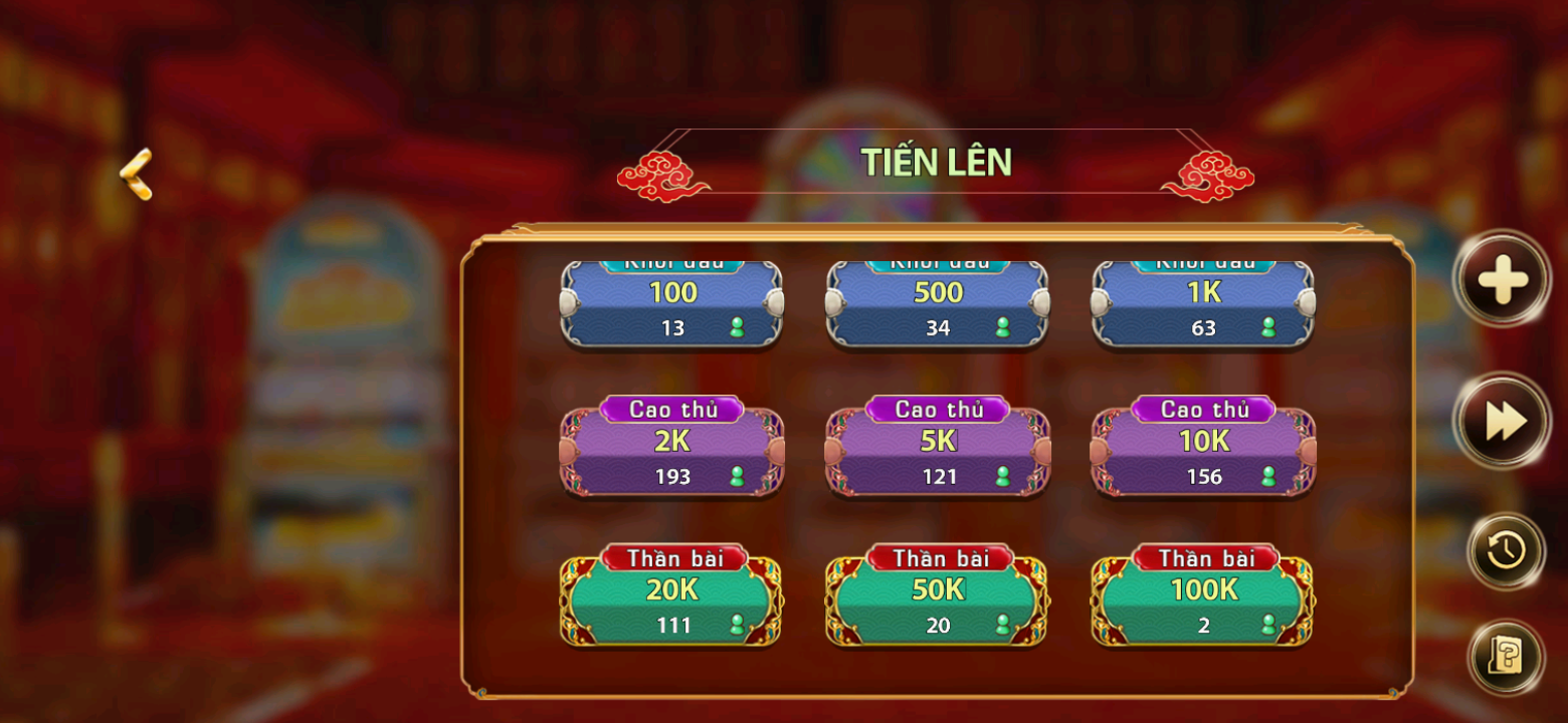 Giao diện trò chơi trên 69vnm